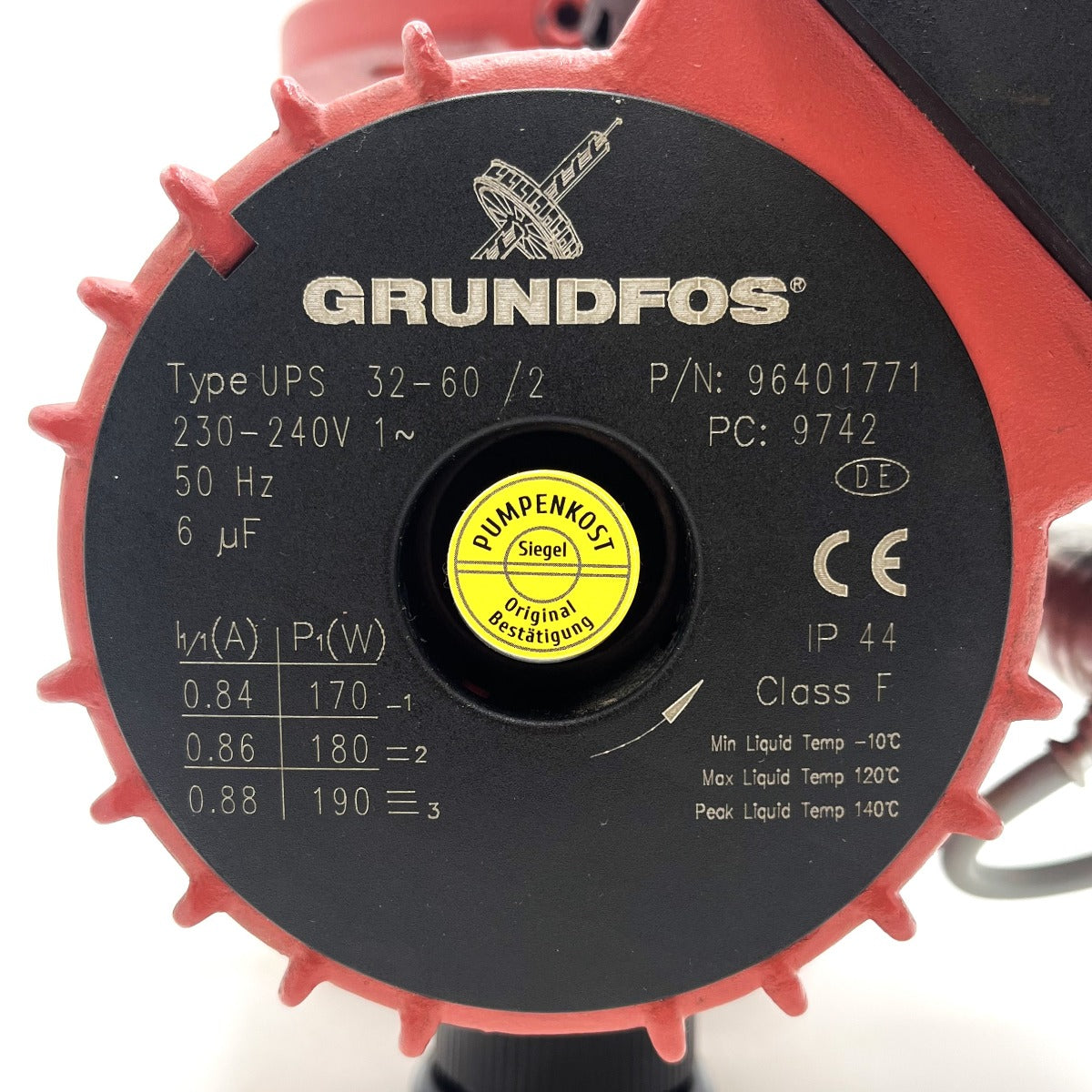 Grundfos UPS 32-60 / 2 Heizungspumpe 1x230V Umwälzpumpe 220mm P16/535
