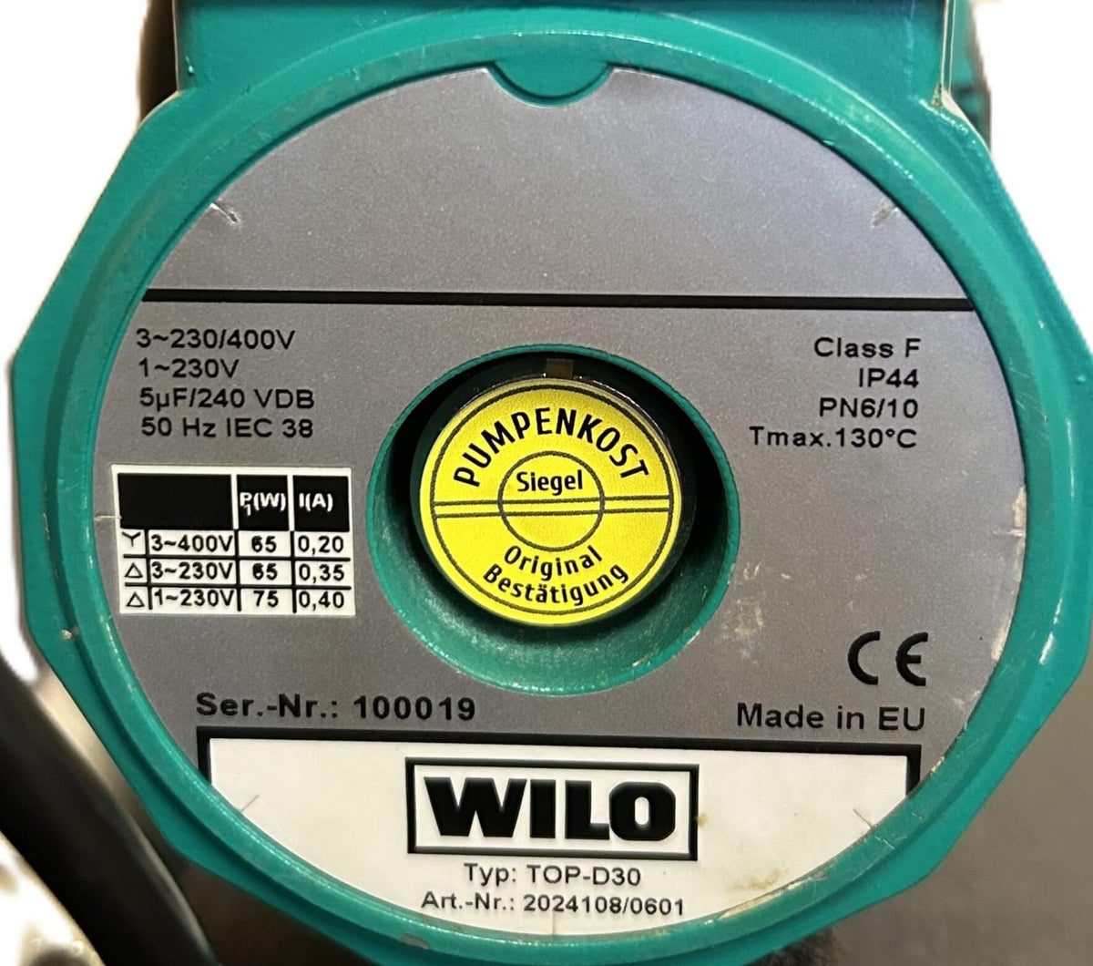 Wilo Top-D 30 Heizungspumpe 1x230V Umwälzpumpe 180 mm 2 Zoll   P8/338