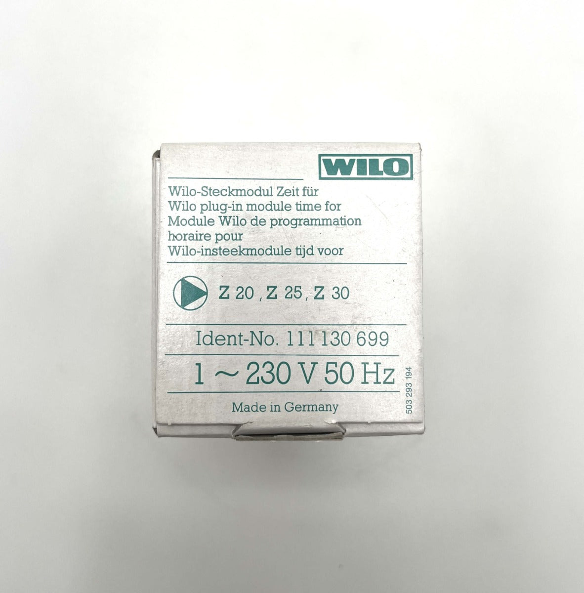 Wilo Steckmodul Zeit  S1R-h Schaltuhr Z20 Z25 Z30 Pumpe P9/1072
