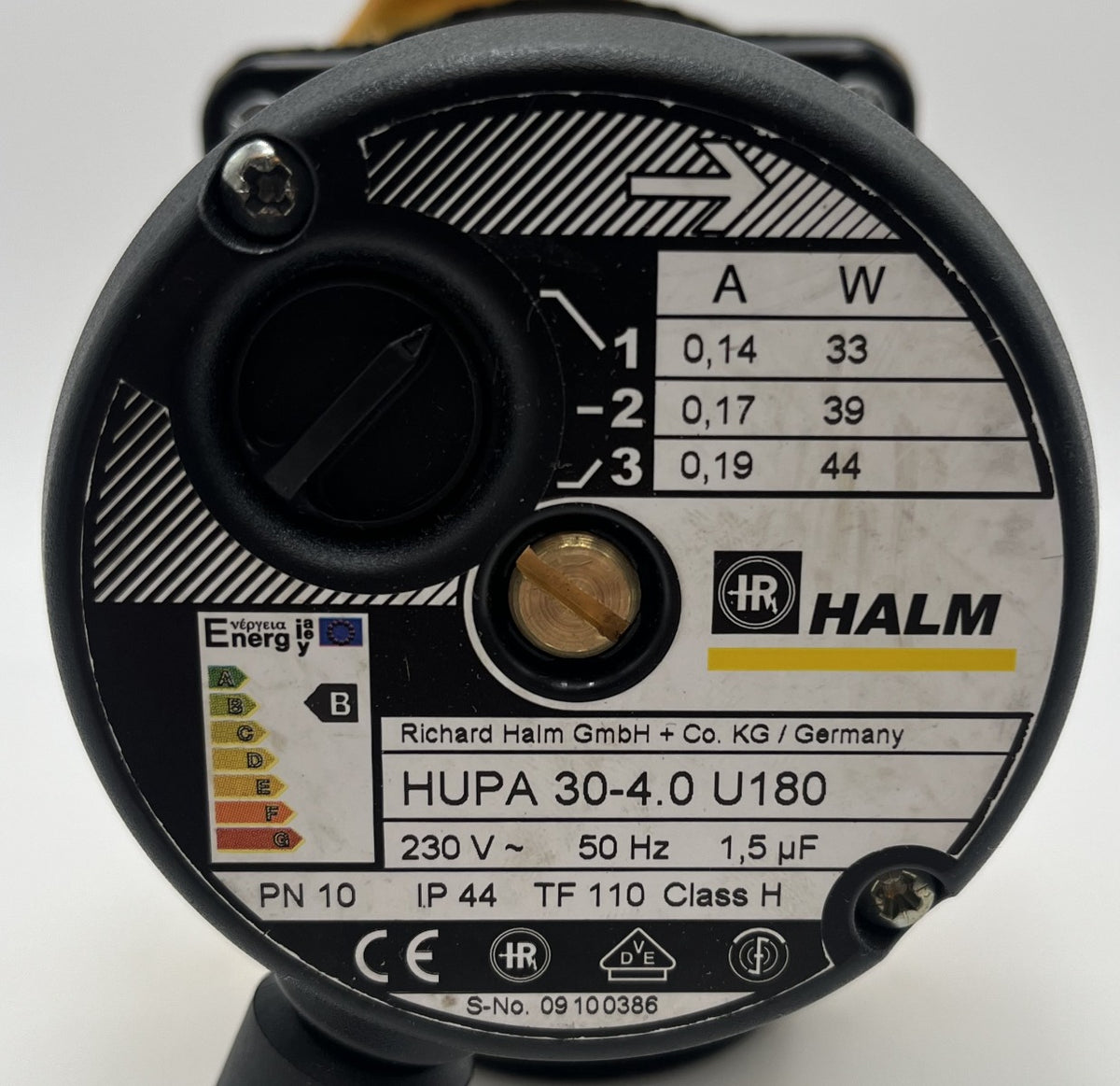 Halm HUPA 30 - 4.0  U 180 Heizungspumpe 1x230V Umwälzpumpe P13/1001