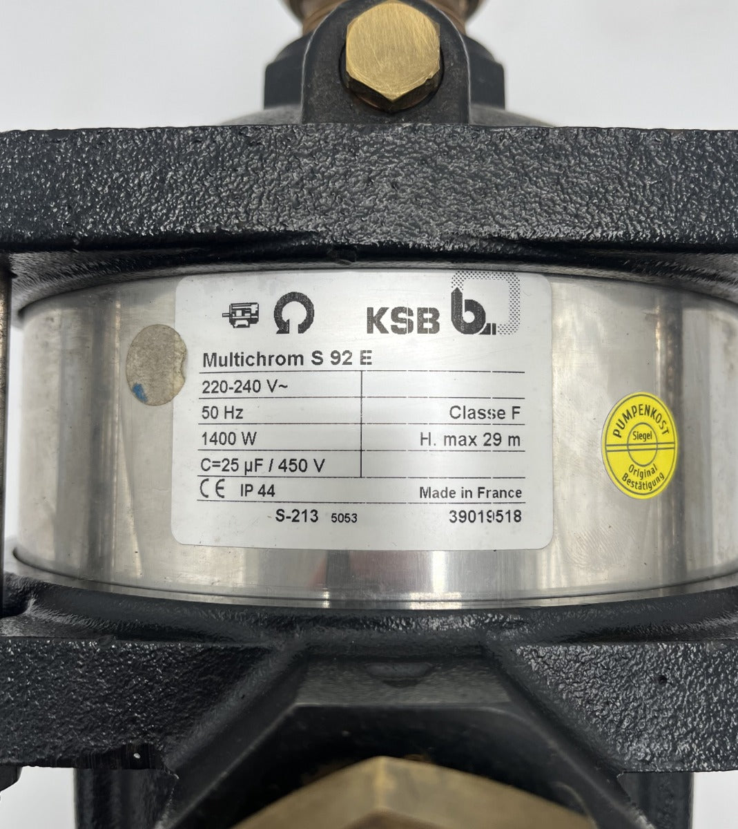 KSB Multichrom S92 E Kreiselpumpe 1x230V 1400W Mehrstufige Pumpe  P13/179