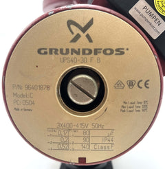 Grundfos UPS 40-30 F B 250 Brauchwasserpumpe 3x400V Zirkulationspumpe  P9/1135