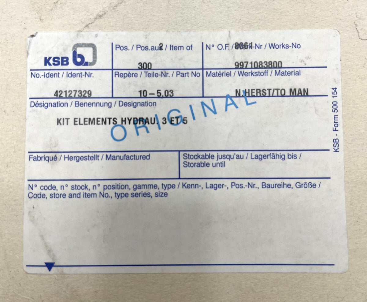 KSB Wellenrad Movichrom HYDRAU 3 ET 6  42127329 Druckstufe Förderrad P12/314