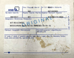 KSB 39018517 Lager Movichrom Kit Roulement SKF 6306-2Z/C3GJN Seeger Ring P12/315