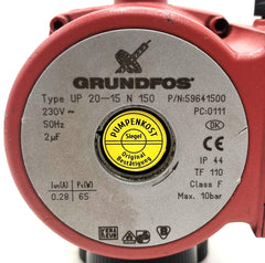 Grundfos UP 20-15 N Trinkwasserpumpe 1x230V 1 1/4" Zoll Nirosta  P10/289