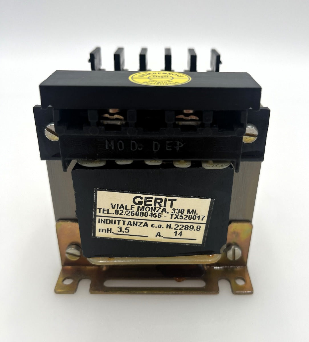 Gerit 2289.8 AC-Induktivität Drossel 3,5 mH 14A Motordrossel  T10/176