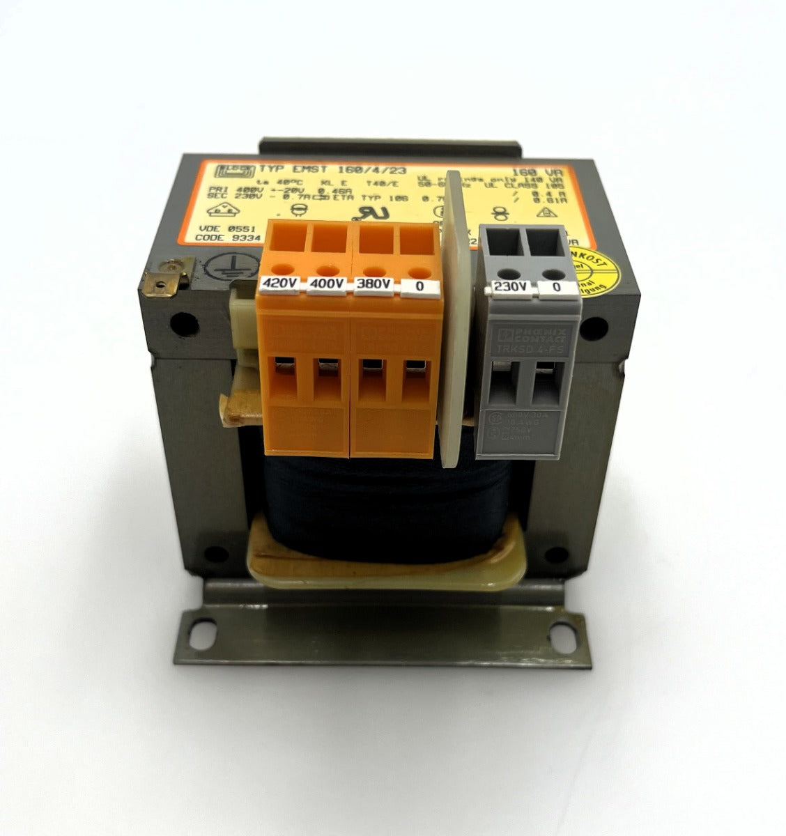 Block EMST 160/4/23 Trafo pri. 400V sek 230V 160VA   T10/182