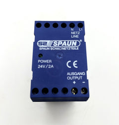 SPAUN Schaltnetzteil Trafo pri 230V sek 24V DC 2A    T10/199