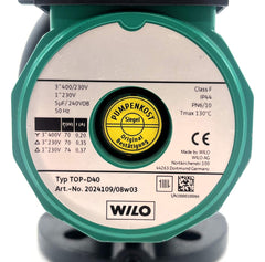 Wilo Top-D 40 Heizungspumpe 3x400V Umwälzpumpe 220mm P10/386