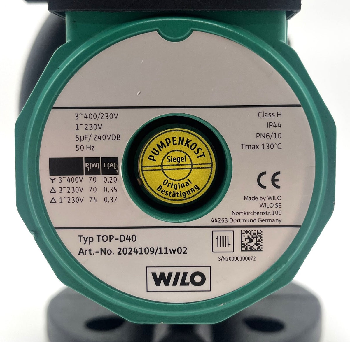 Wilo TOP-D 40 Heizungspumpe Umwälzpumpe  3x400 V  P13/960