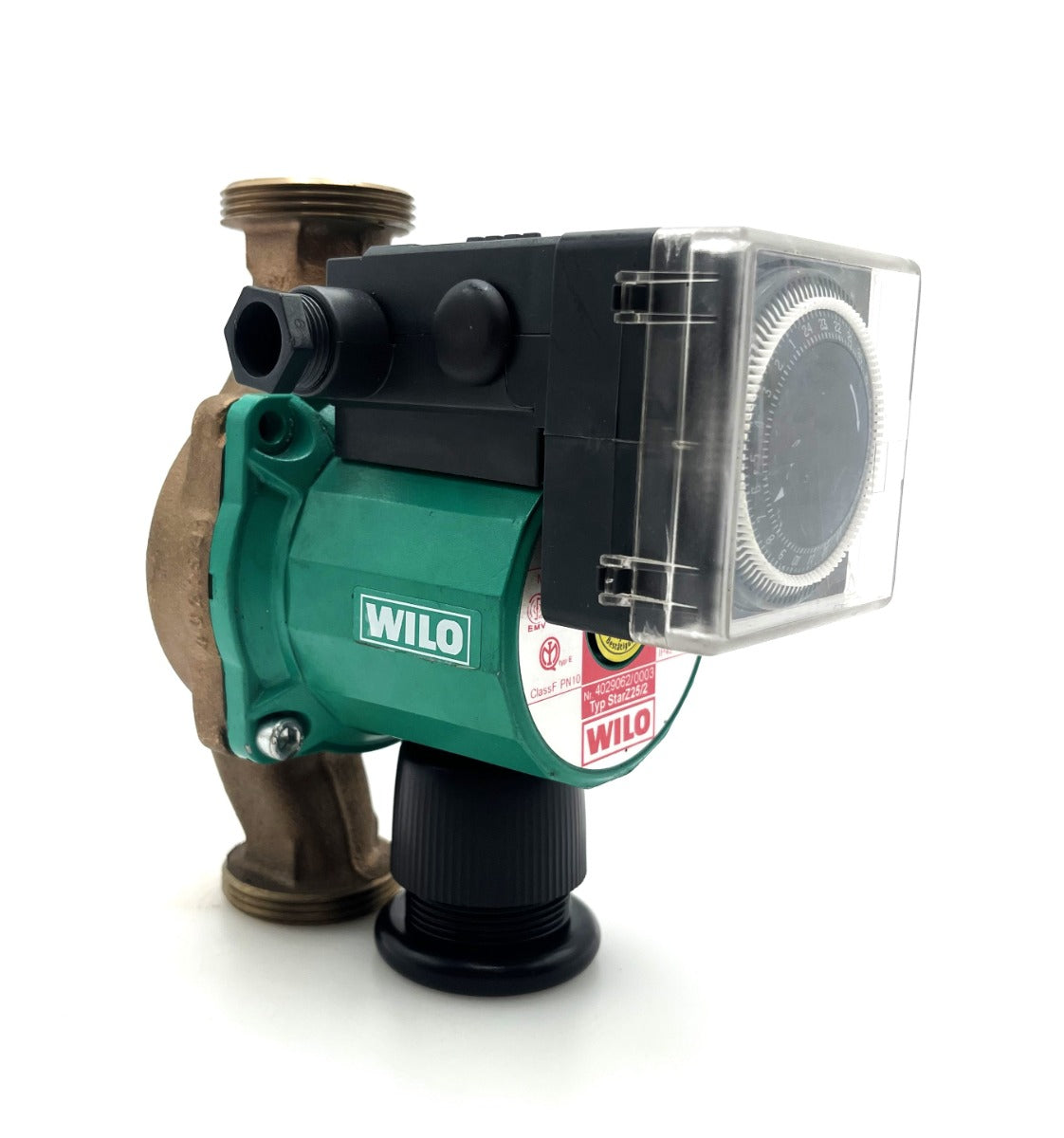 Wilo Star Z 25/2 Brauchwasserpumpe mit Schaltuhr 1x230V Rotguss  P15/489 