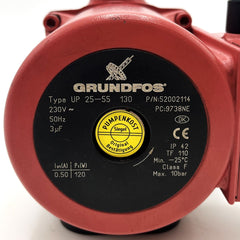Grundfos UP 25-55 130 Umwälz- Heizungspumpe 1x230V  P15/563