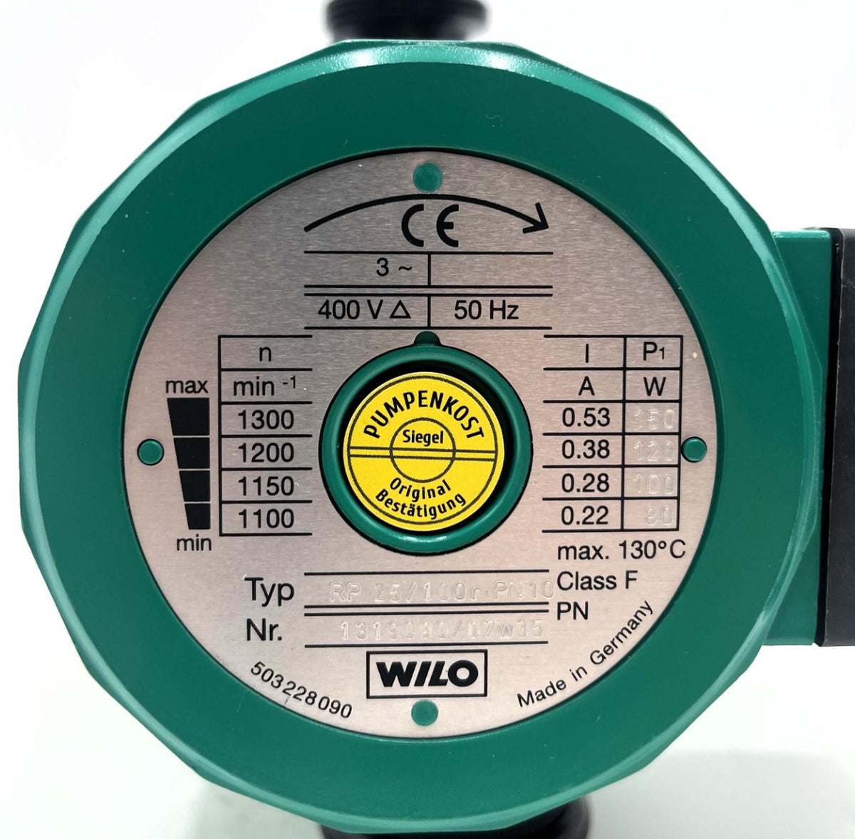 Wilo RP 25/100 r Heizungspumpe 3x400V Umwälzpumpe 180mm P8/636