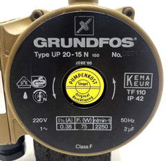 Grundfos UP 20-15 N Trinkwasserpumpe 230V 150mm P10/483 