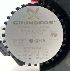 Grundfos MAGNA 32-60 N 180 Trinkwasser Zirkulationspumpe 1x230V 180mm P13/1202