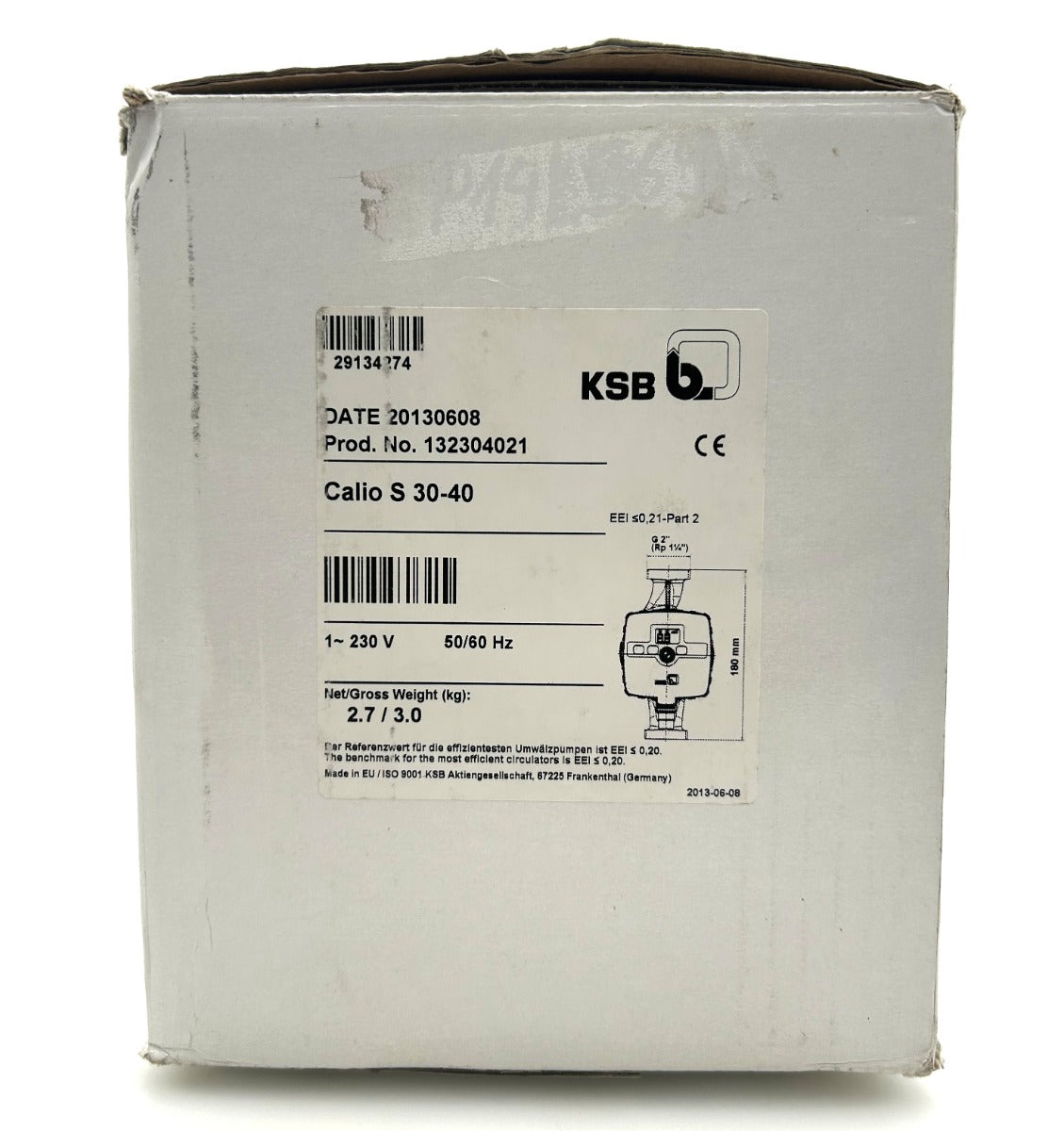 KSB Calio S 30-40 Hocheffizienzpumpe 1x230V Heizungspumpe 180 mm P14/569