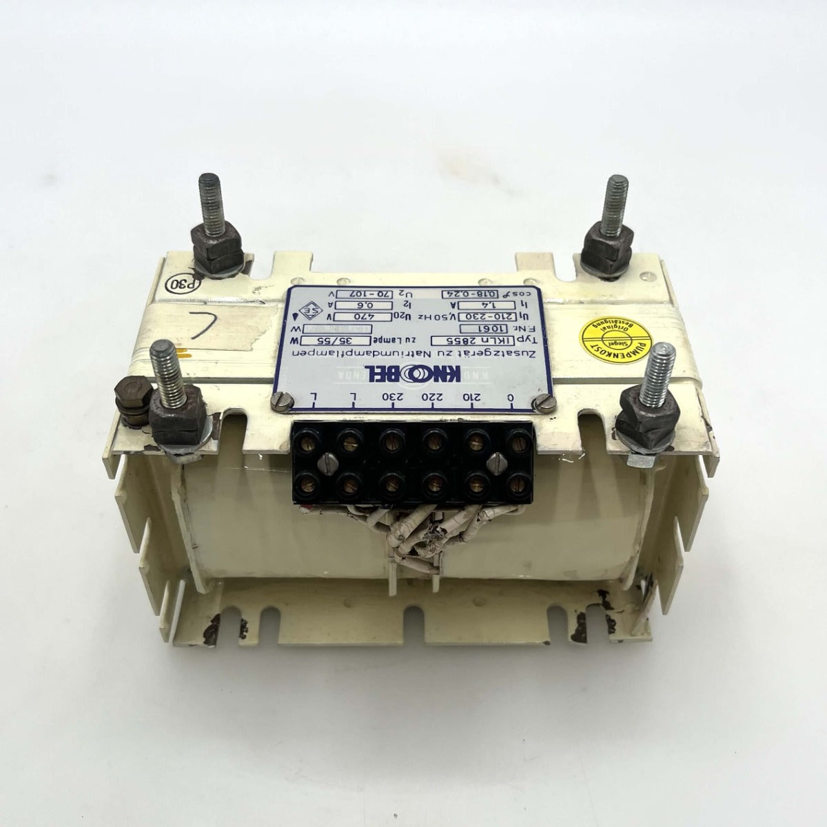 Knobel IKLn 2855 Trafo  Zusatzgerät Natriumdampflampe Drossel 210-230V auf 470V, 70-107V T9/248