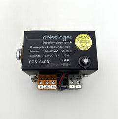 Deisslinger EGS 2403 Transformator 220/415V → 24V DC 3A Trafo Industrie T9/25