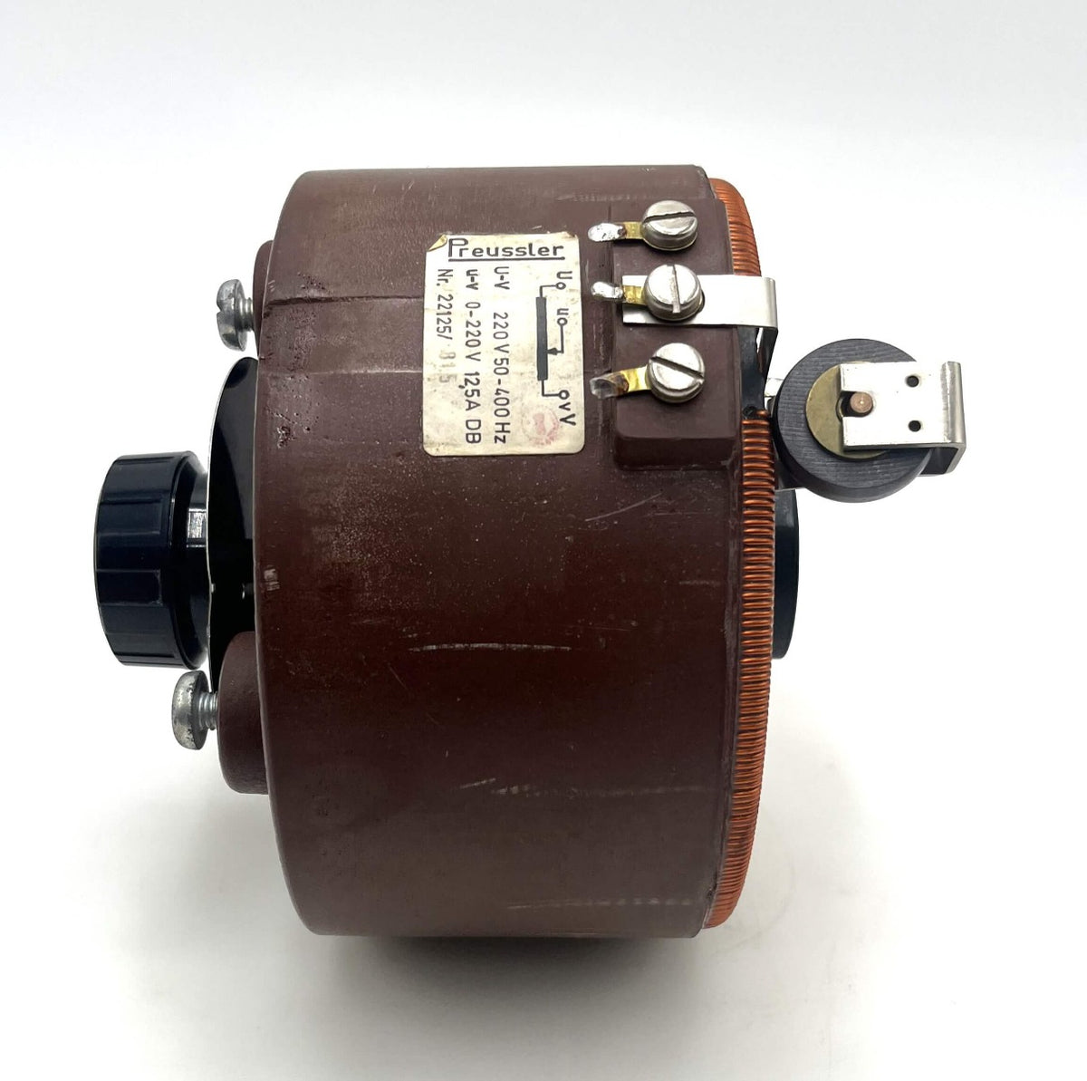 Preussler Stelltransformator 22125 220V auf 0–220V 12,5A Variac Regeltrafo T10/275