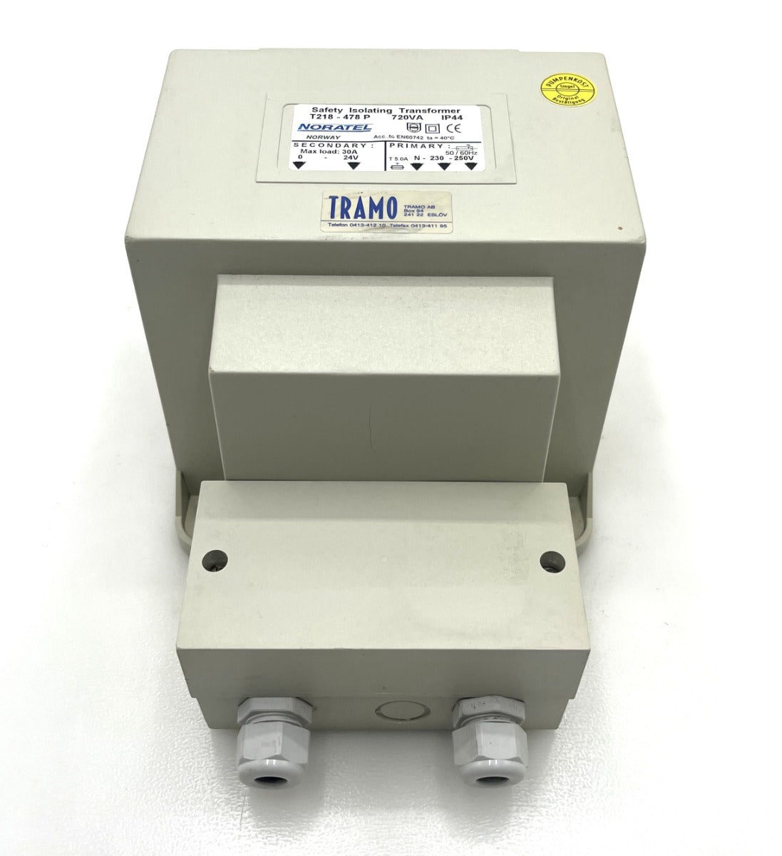 NORATEL Sicherheitstransformator 230V auf 24V 720VA T218-478P IP44 Trenntrafo T9/406