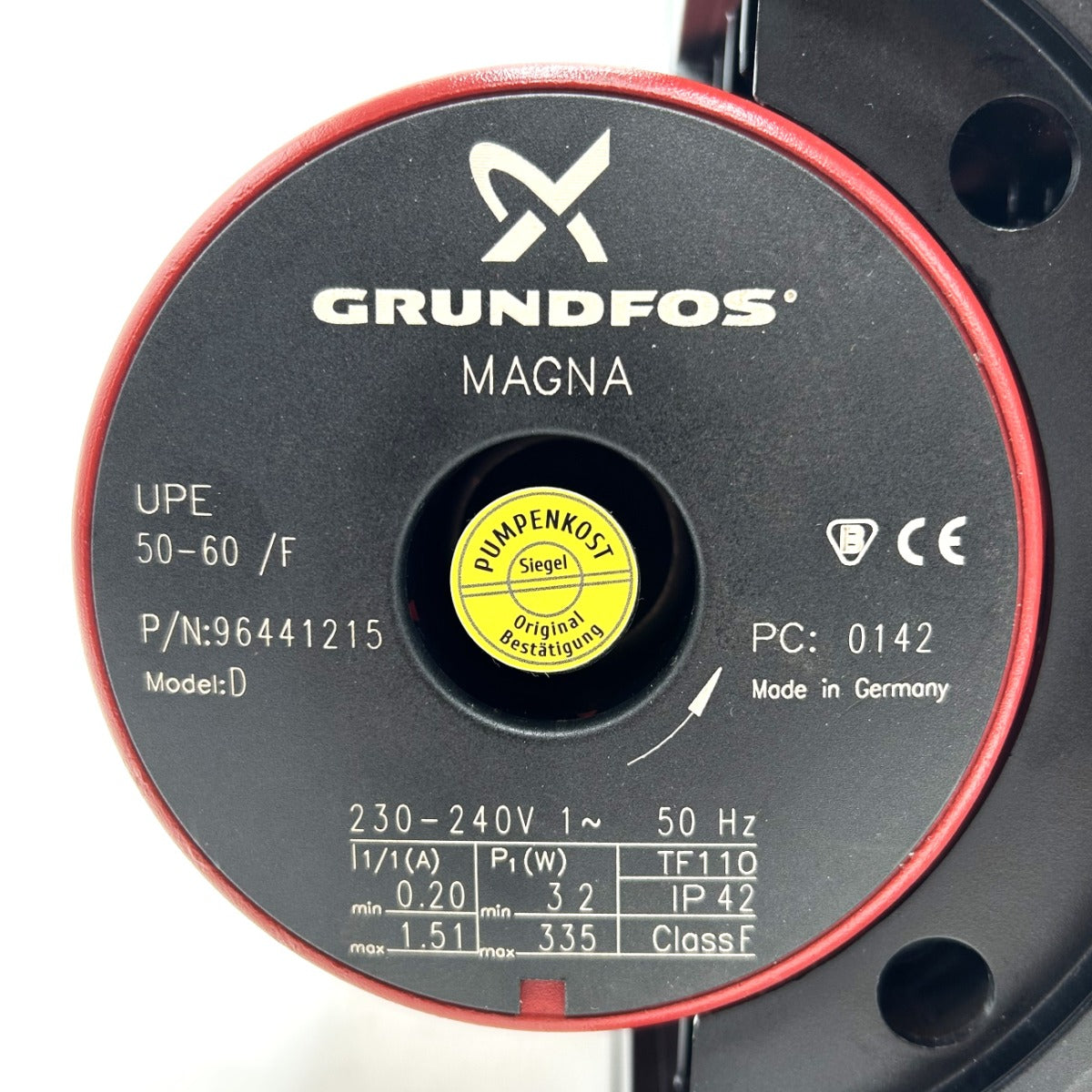 Grundfos Magna UPE 50-60/F Pumpenkopf Heizungspumpe 1x230V Umwälzpumpe P14/123