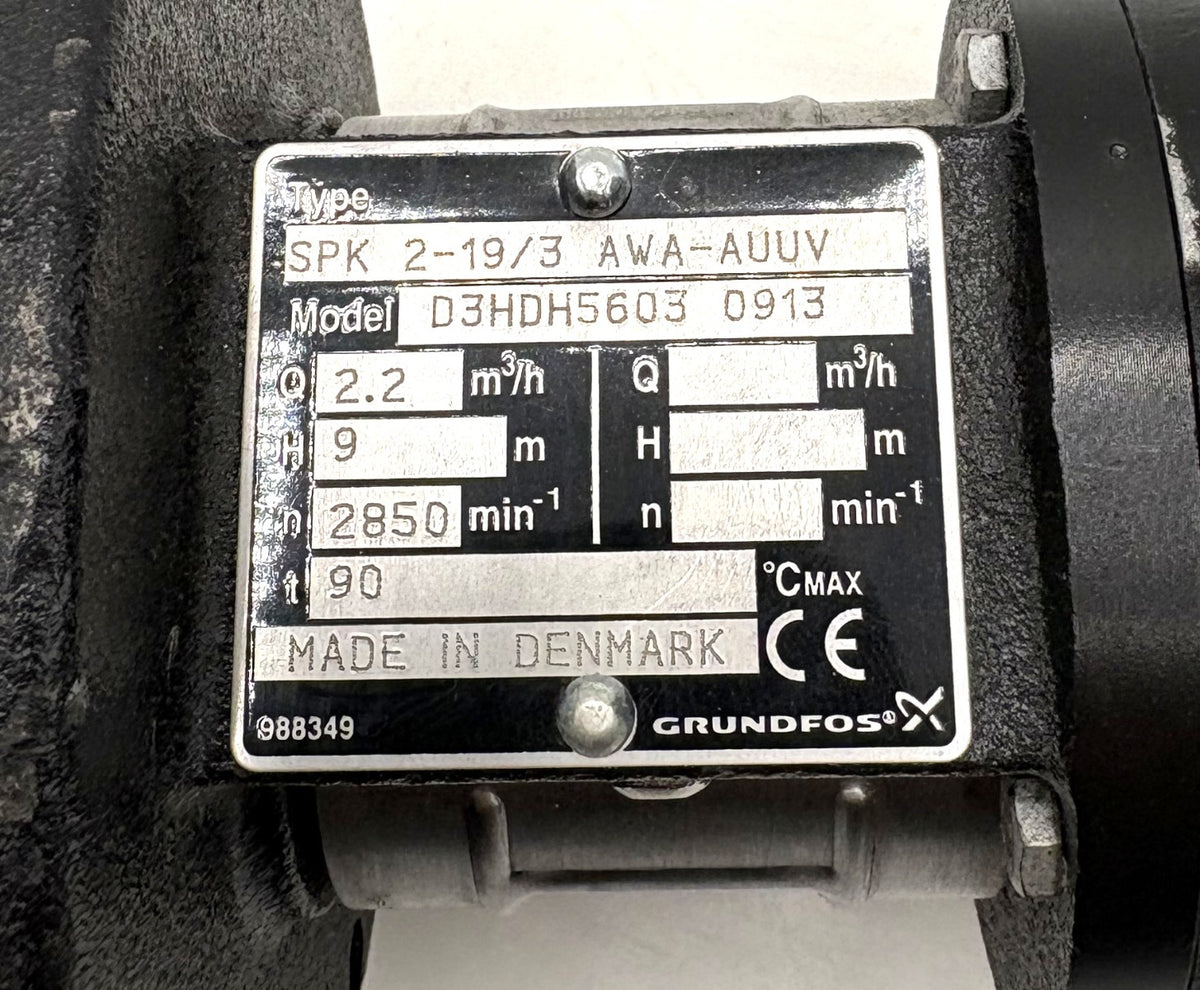 Grundfos SPK 2-19/3 AWA - AUUV  180 W Tauchpumpe Tankpumpe P13/686