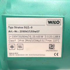 Wilo Stratos 50 / 1-9 Hocheffizienzpumpe 1x230V Heizungspumpe Umwälzpumpe P14/888