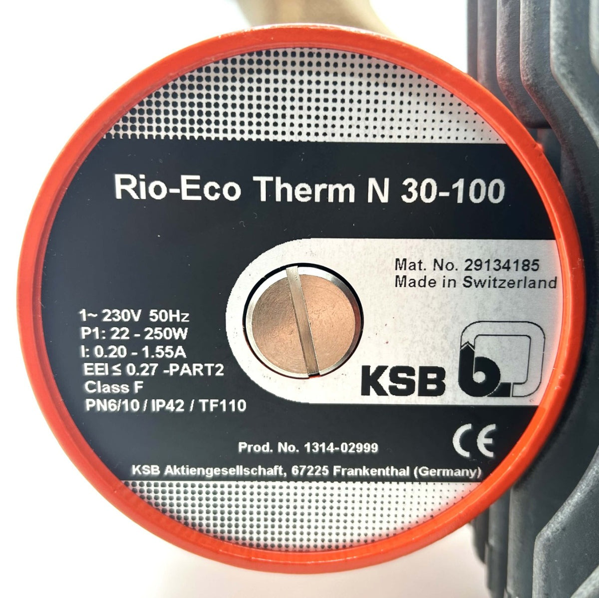 KSB Rio-Eco Therm N 30-100 Zirkulationspumpe Trinkwasser 230V 180mm Umwälzpumpe P14/576