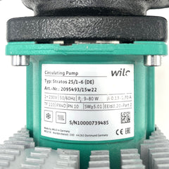 Wilo Stratos 25/1-6 (DE) Heizungspumpe 1x230V Umwälzpumpe 180mm PL24/10