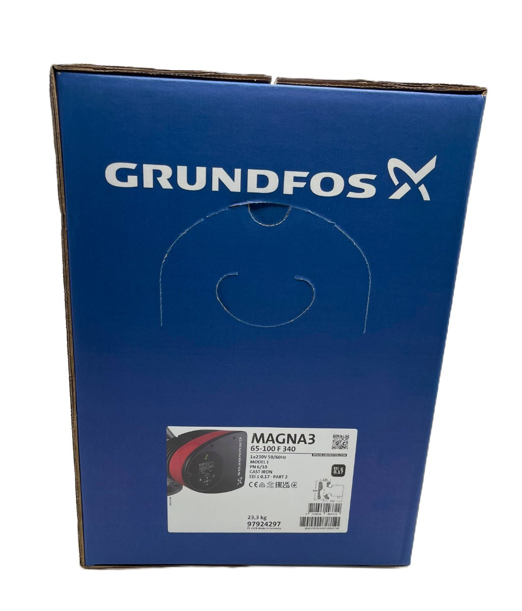 Grundfos Magna3 65-100 F 340mm Energiesparpumpe Heizungspumpe 1x230V  P25/33