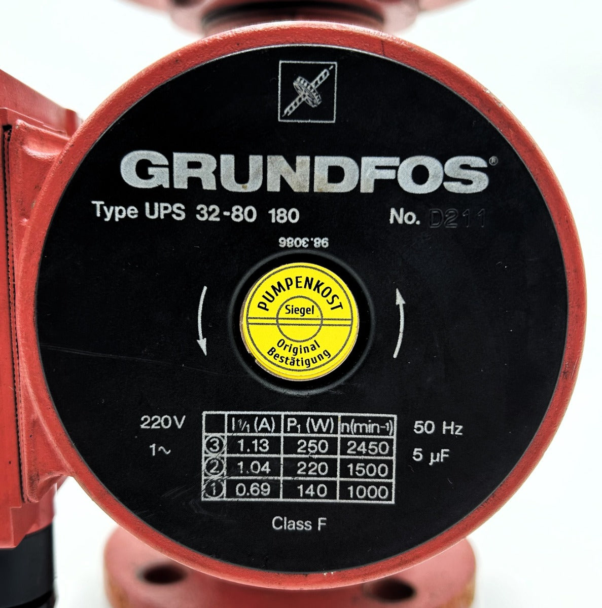 Grundfos UPS 32-80 F 1x230V Heizungspumpe Umwälzpumpe P15/549 