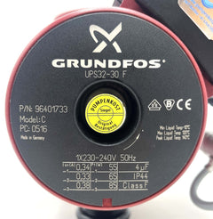 Grundfos UPS 32-30 F Heizungspumpe 1x230V Umwälzpumpe 220mm P13/48