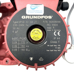 Grundfos UPSD 32-60 /F Umwälzpumpe 1x230V Heizungspumpe 220mm P14/344