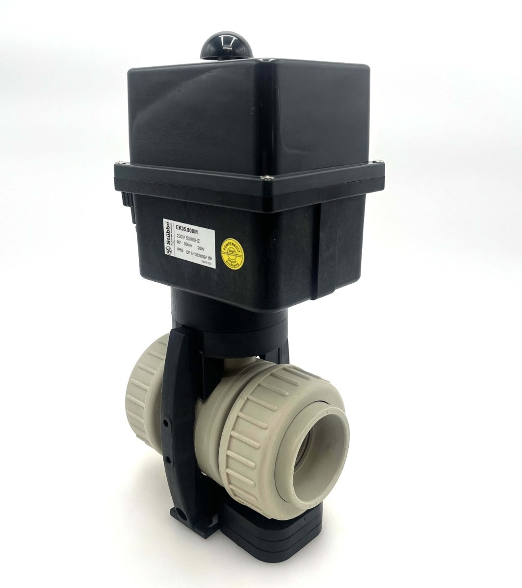 Stübbe Profi 101 Kugelhahn elektrisch DN 50 PN 10 PP PE EPDM 1x230V K18/318