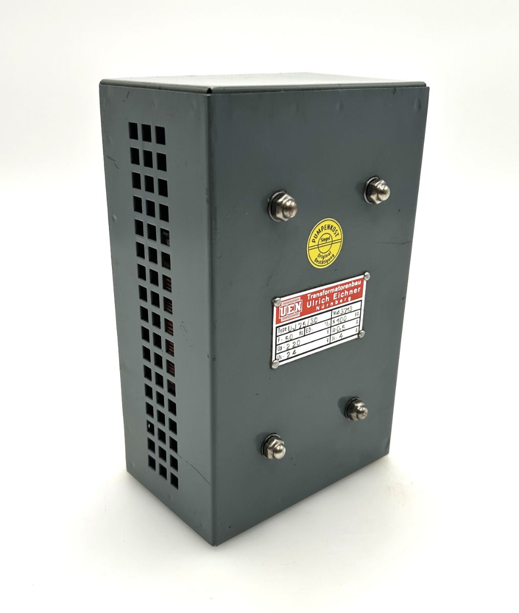 UEN Transformator  UJ 75/30  Trafo  pri.220 V  sek.24 V  4 A  100 VA  T9/1039