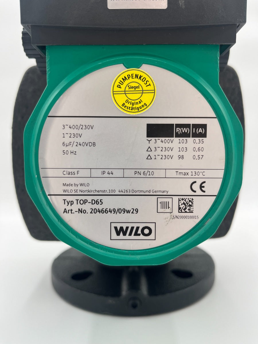 Wilo Top-D 65 Heizungspumpe 3x400V Umwälzpumpe 280mm P13/1115