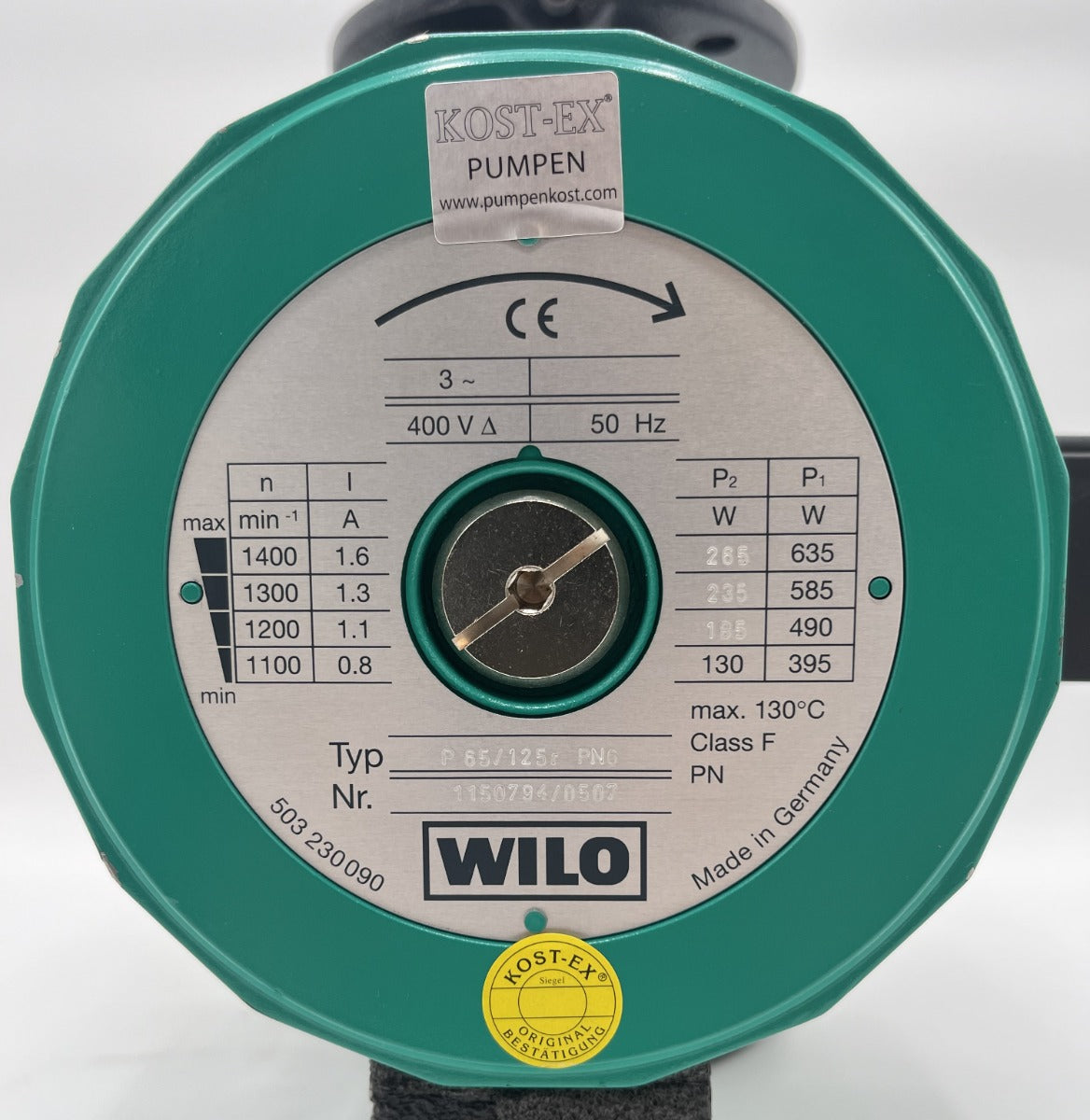 Wilo P 65/125 r Heizungspumpe 3x400V Umwälzpumpe P16/85
