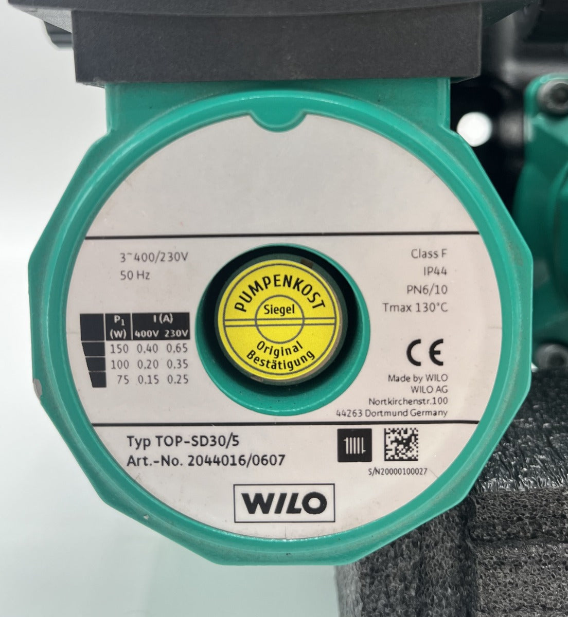 Wilo TOP-SD 30/5 Doppelpumpe 3x400V – Heizungspumpe Umwälzpumpe 180mm P14/750