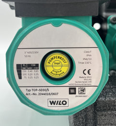 Wilo TOP-SD 30/5 Doppelpumpe 3x400V – Heizungspumpe Umwälzpumpe 180mm P14/750