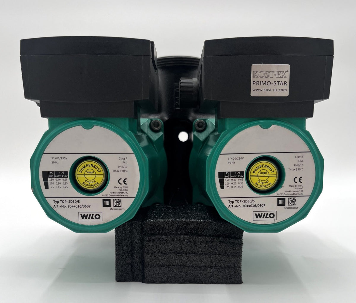 Wilo TOP-SD 30/5 Doppelpumpe 3x400V – Heizungspumpe Umwälzpumpe 180mm P14/750