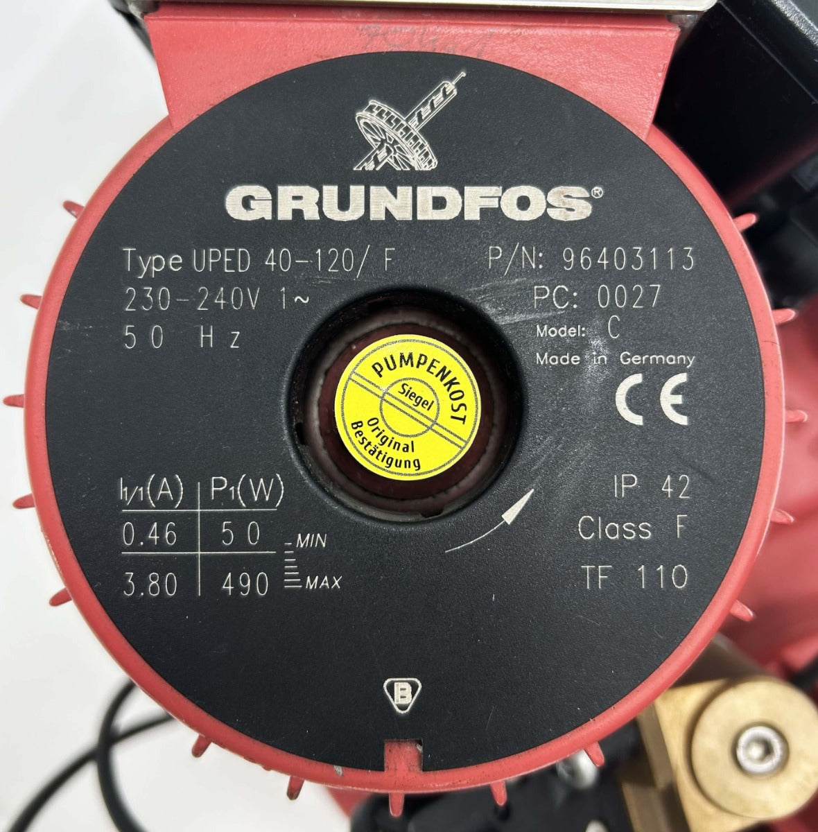 Grundfos UPED 40-120 F Heizungspumpe 1x230V Umwälzpumpe 250mm  P25/11