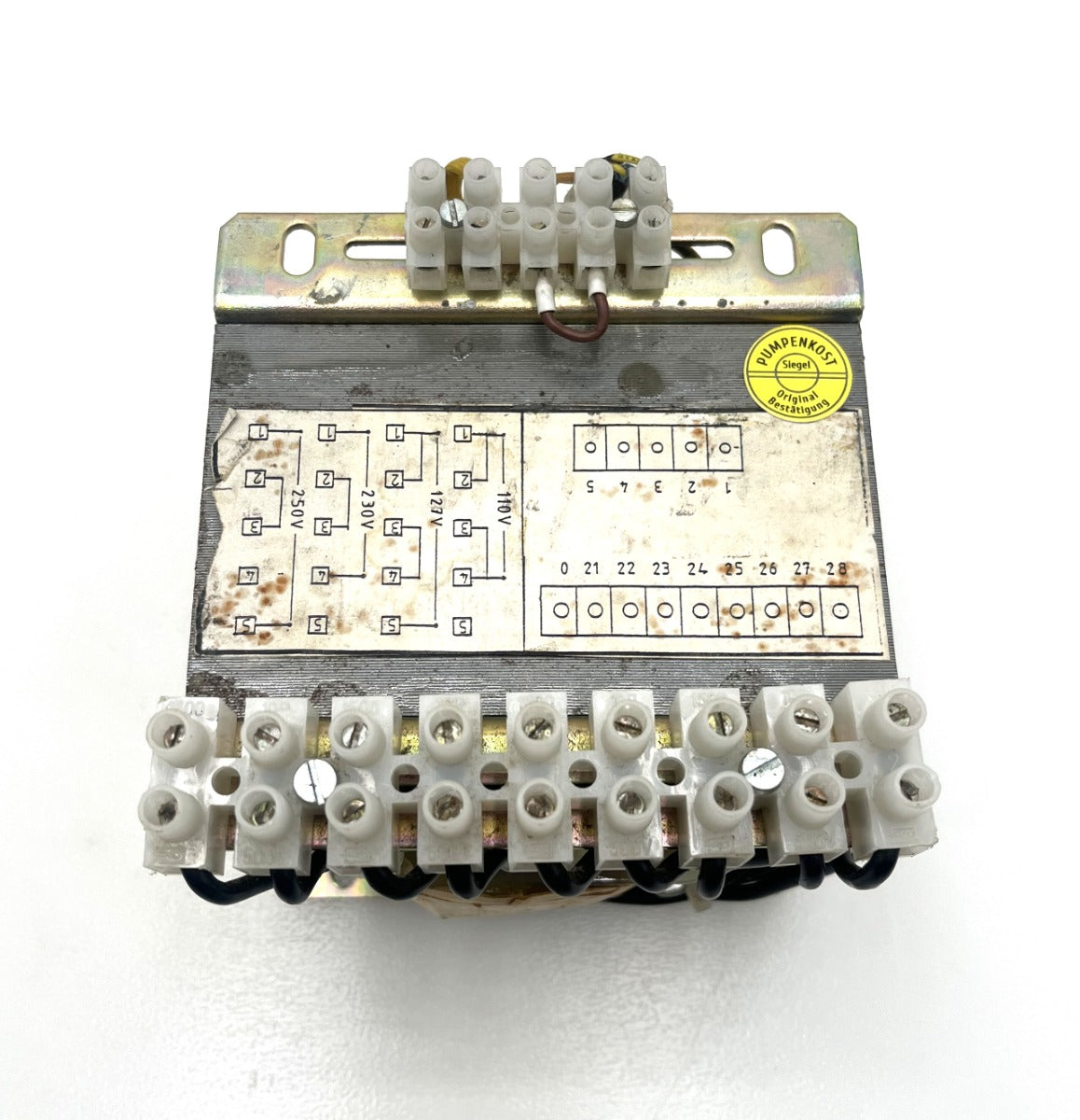 Ristra EI 120 BV 19-063a Transformator 110-250V → 21-28V 300VA Zweikammertrafo T9/254