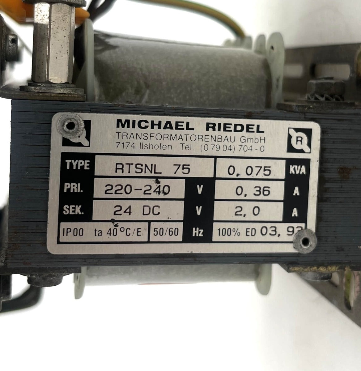 Riedel RTSNL 75 Transformator 220-240V auf 24V DC 2A 75VA Trafo T9/263