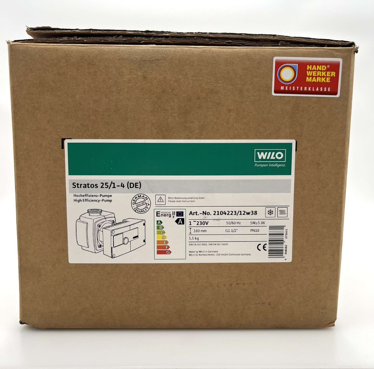 Wilo Stratos 25/1-4 Energiespar-Heizungspumpe 1x230V, 180mm Hocheffizienzpumpe P17/15