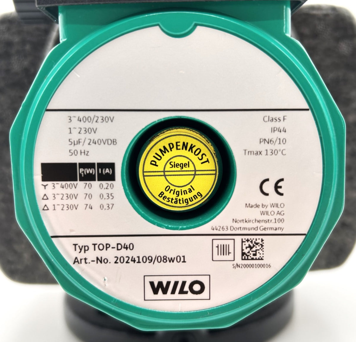 Wilo TOP-D 40 Heizungspumpe 3x400V Umwälzpumpe 220mm P14/817