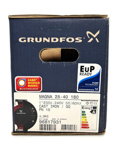 Grundfos Magna 25-40 180 Energiesparpumpe 1x230V Heizungspumpe P12/371