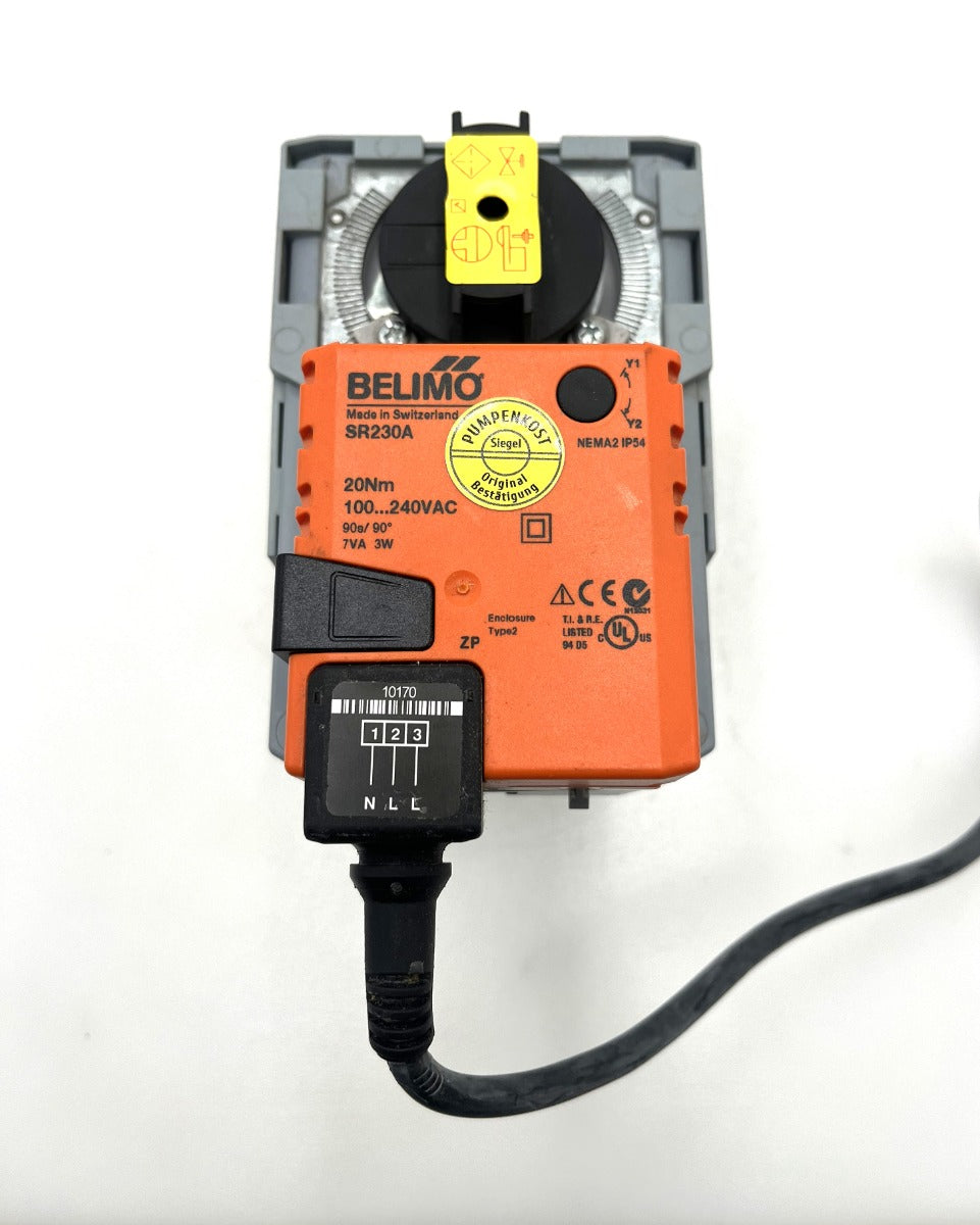 Belimo SR230A Drehantrieb für Kugelhähne, 20 Nm, AC 100–240 V, 3-Punkt Steuerung S11/157