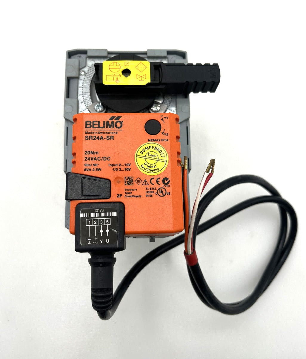 Belimo SR24A-SR Stetiger Drehantrieb für Kugelhähne, 20 Nm, AC/DC 24 V, 2–10 V  K18/503