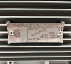 Siemens Elektromotor 1LA7096-4AA96-Z | 1,8 kW | 3×575 V | B35 | IP55 | 1715 U/min P10/257