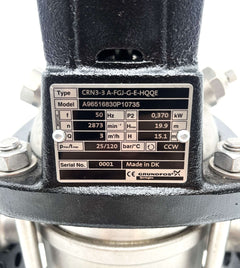 Grundfos CRN3-3 A-FGJ-G-E-HQQE  Druckerhöhungspumpe 400V  0,370 kW  P8/357